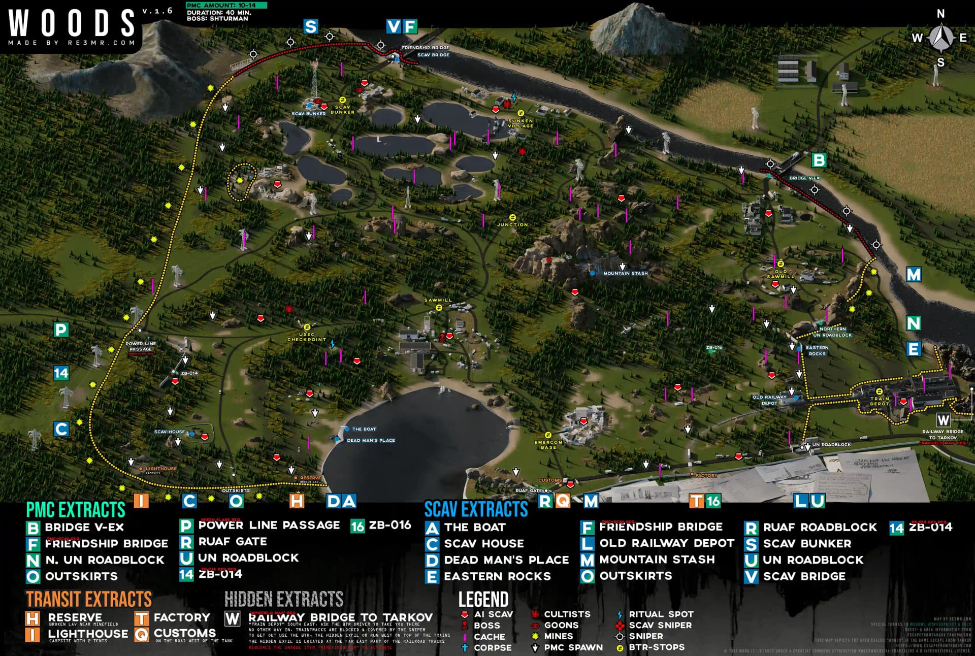 Woods Map