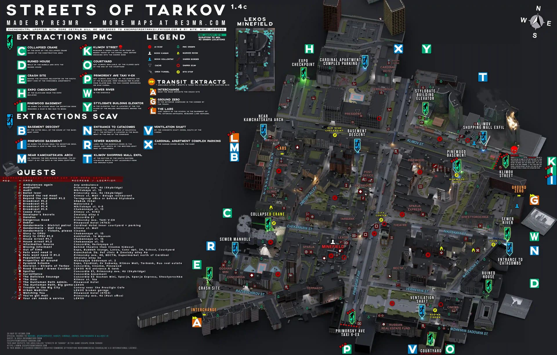 Streets of Tarkov Map